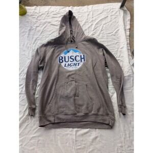 Busch Light Logo Brew City Hoodie Beer And Kangaroo Pouch 2XL